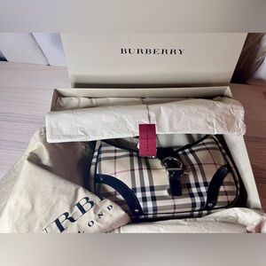 Burberry Bag with box & dust bag, RARE & VINTAGE